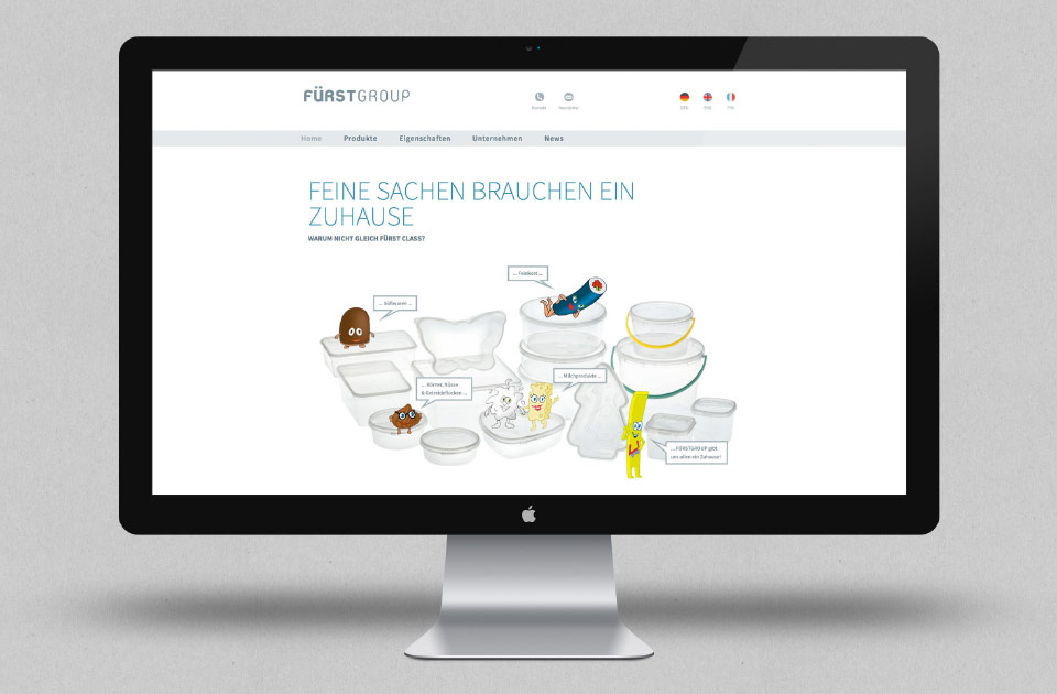 Fürstgroup Homepage Gestaltung